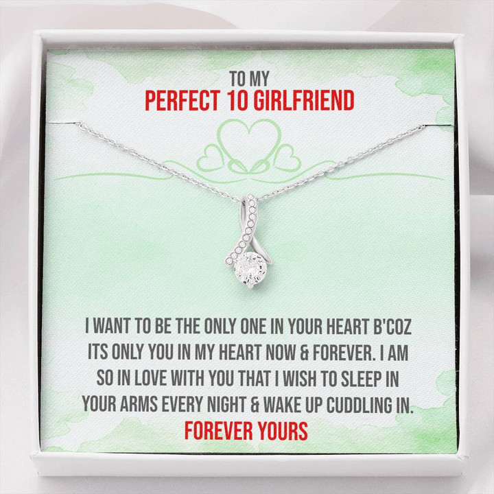 Perfect 10 Girlfriend,Birthday Gift For,Girlfriend Necklace,Gift For Girlfriend,Christmas Gift Alluring Beauty Necklace