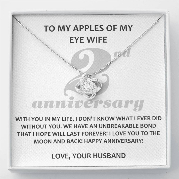 To My Apples Of My Eve Wife, 2 Year Anniversary Gift, Boyfriend Cotton Anniversary, Sobriety Anniversary Gift - Buy Now