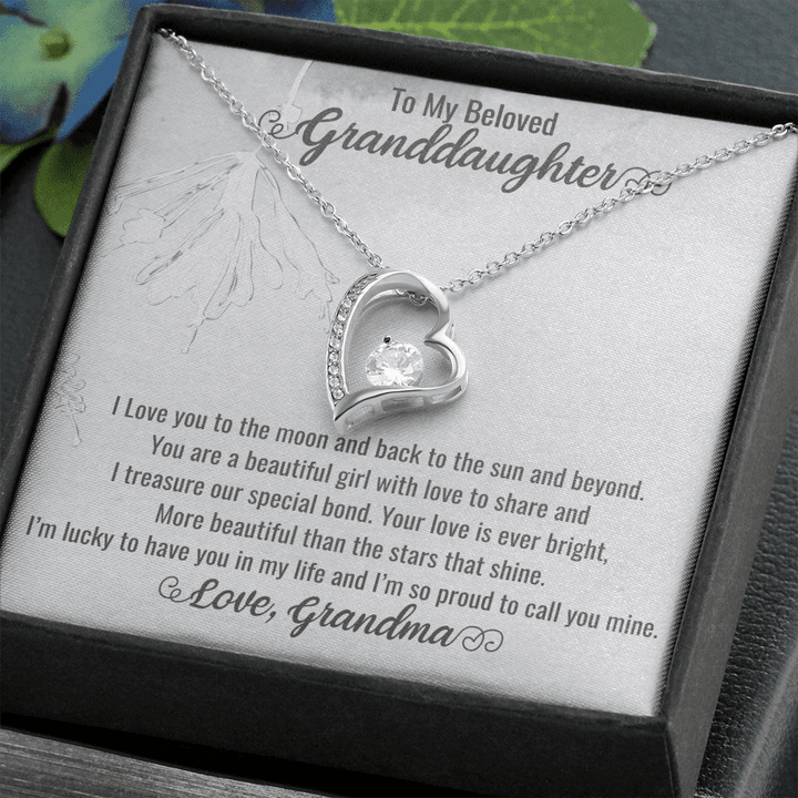 Granddaughter Christmas Gift, Granddaughter Gifts From Grandparents, Personalised Granddaughter Gifts, Valentines Day Gifts For Granddaughter , Heart Necklace
