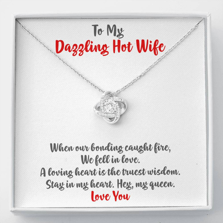 Love Knot, To My Twin Flame Gift Necklace To Girlfriend Soulmate Twin Flame Jewelry, Twin Flame Spiritual Gift Present For Twin Flame