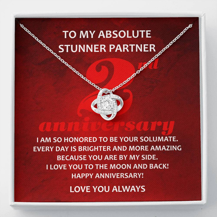 To My Absolute Stunner Partner, 2 Year Anniversary Gift, 2nd Year Wedding Anniversary, Two Year Anniversary - Buy Now
