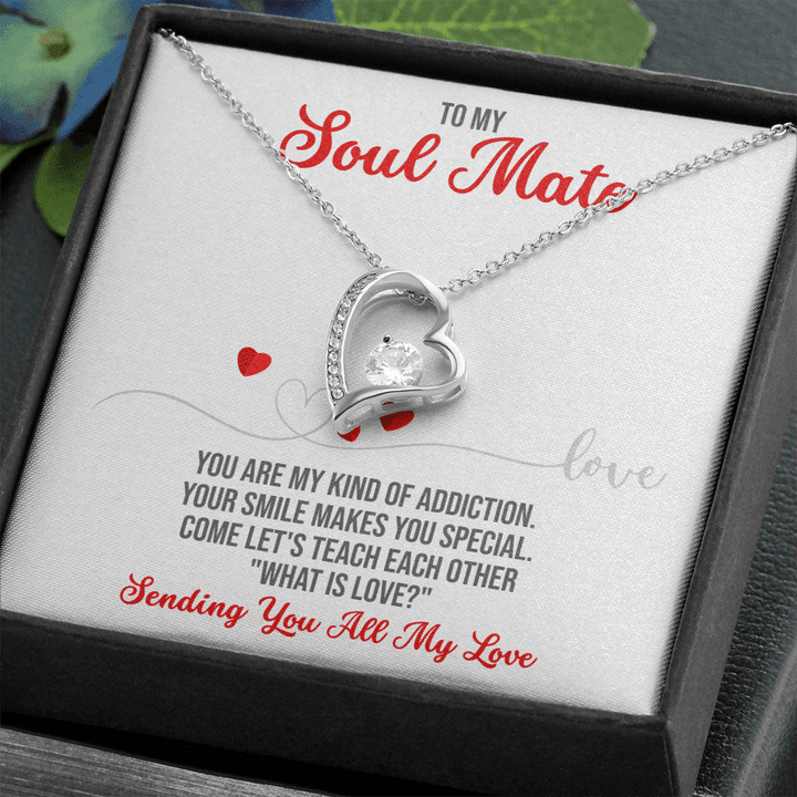 Valentine Day Gift for gf, Soulmate Gift for Her, Soulmate Gift for Men , Heart Necklace
