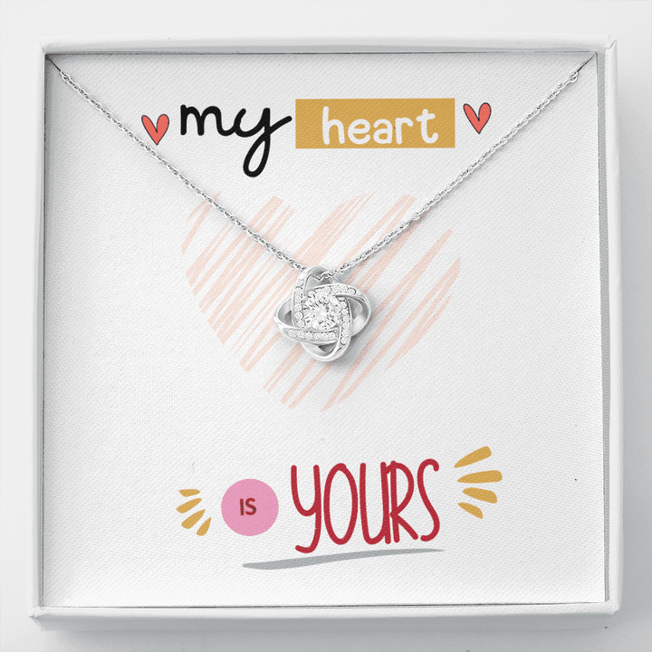 Love Knot Necklace, Best Friend Gifts, Gift For Women, Birthday Gift, My Heart is Yours -Buy