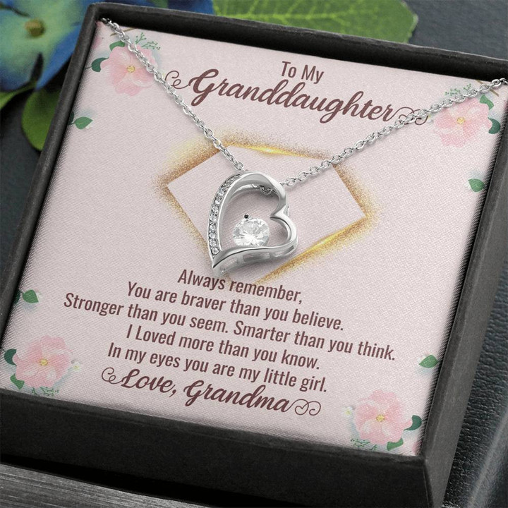 To My Granddaughter Necklace From Grandma, Heirloom Gift For Granddaughter, Grandmother Granddaughter Jewelry, Grandma and Granddaughter Gifts , Heart Necklace