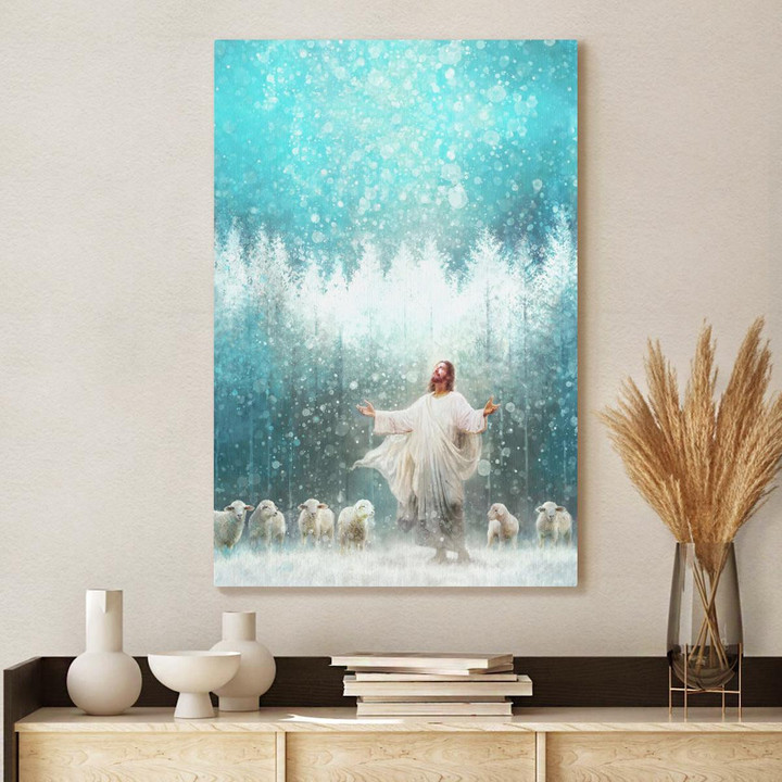 Radiance, Jesus And Snow, Jesus Canvas, God Canvas, Christian Wall Art, Poster