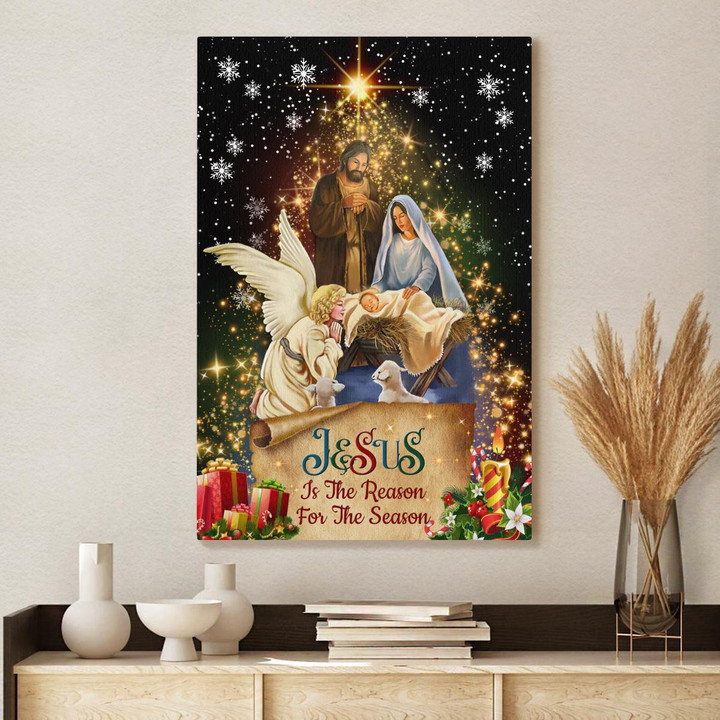 Jesus Is The Reason For The Season, Christmas, Jesus Canvas, God Canvas, Christian Wall Art, Poster