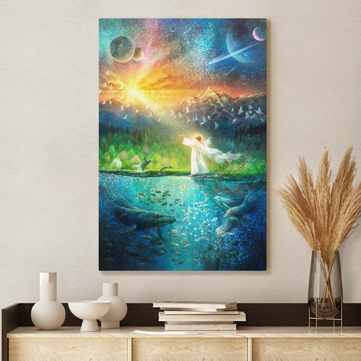 Symphony Of Praise, Jesus And Nature, Jesus Canvas, God Canvas, Christian Wall Art, Poster