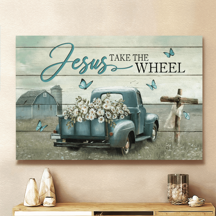 Jesus Take The Wheel - Heaven Landscape Canvas Prints, Wall Art