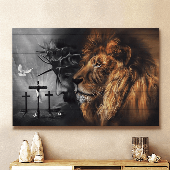 Lion Of Judah - Jesus - Landscape Canvas - Wall Art