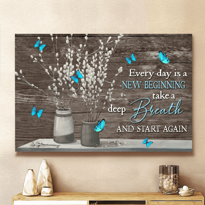 Jesus - Every Day Is A New Beginning Landscape Canvas, Poster - Wall Art