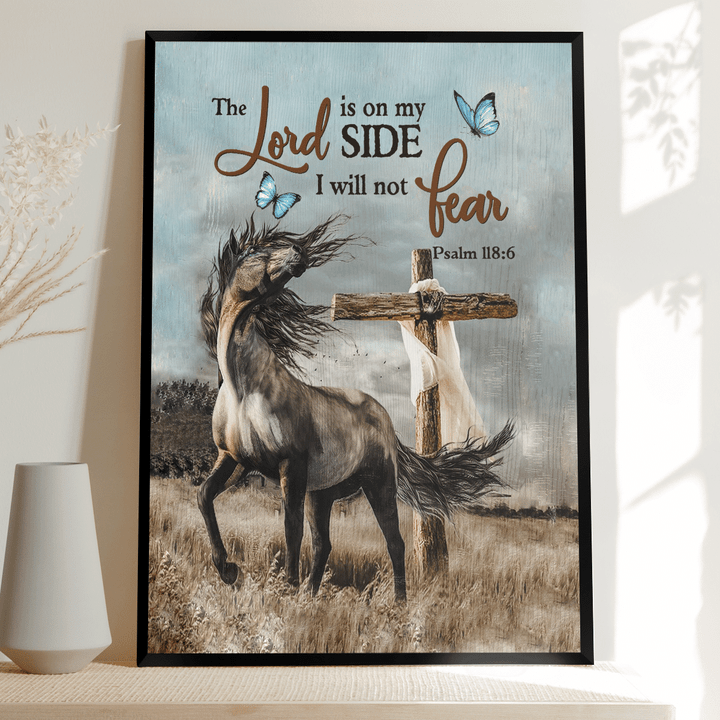 The Lord Is On My Side - Jesus Portrait Canvas, Poster