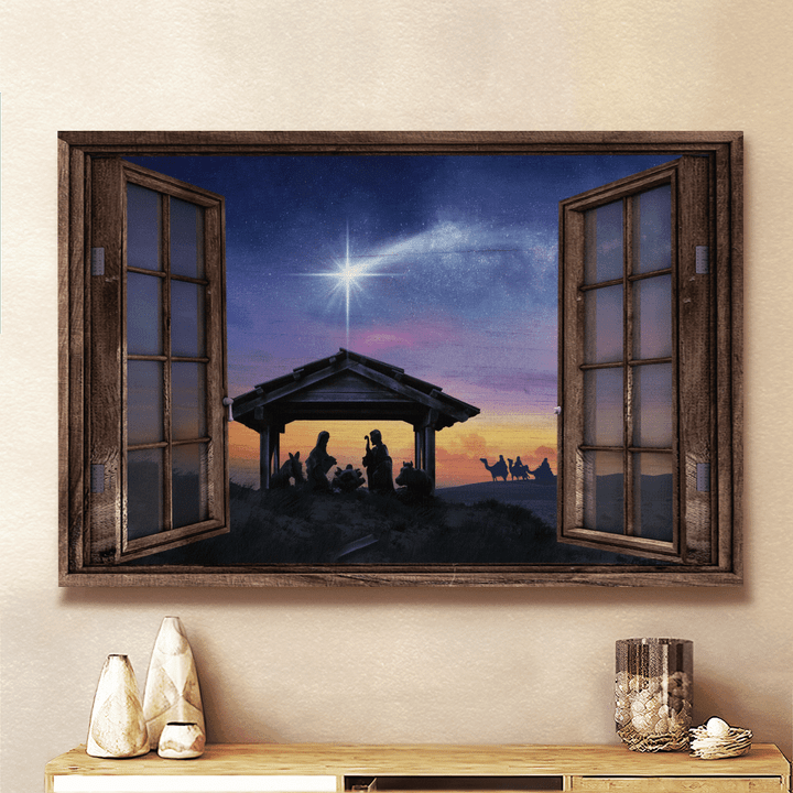 The Holy Night - Jesus - Landscape Canvas, Poster
