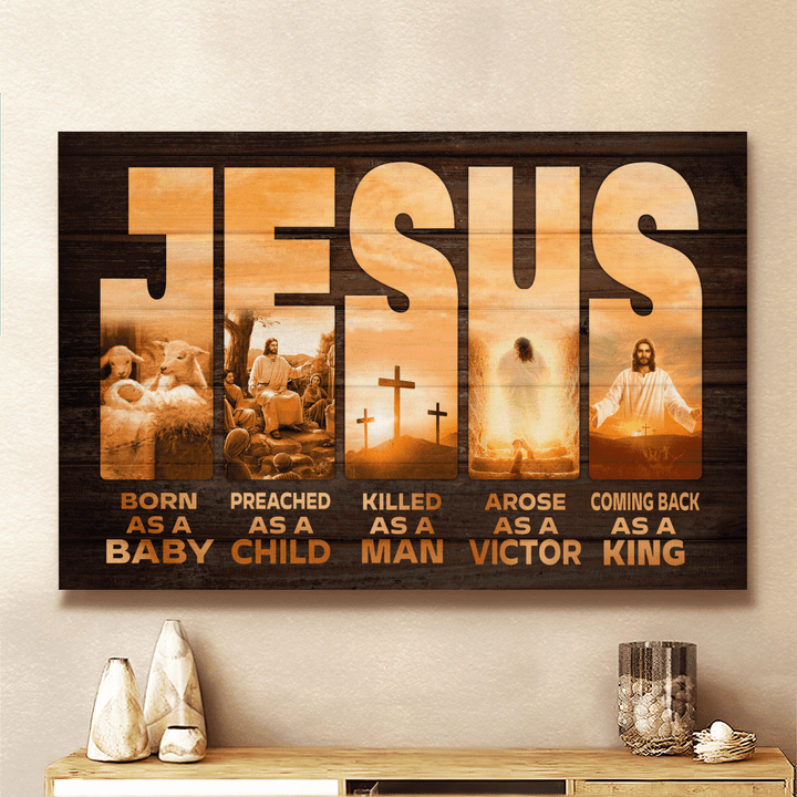 Jesus Coming Back As A King - Landscape Canvas, Poster - Wall Art