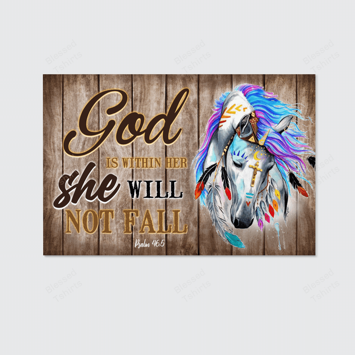 God Will Not Fall B01 Landscape Canvas For Living Room and Bed Room