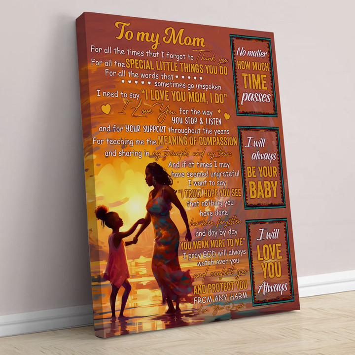 Thanks For All The Special Little Thing You Do Mom Poster, Birthday Gift for Mom Mothers' Day Poster