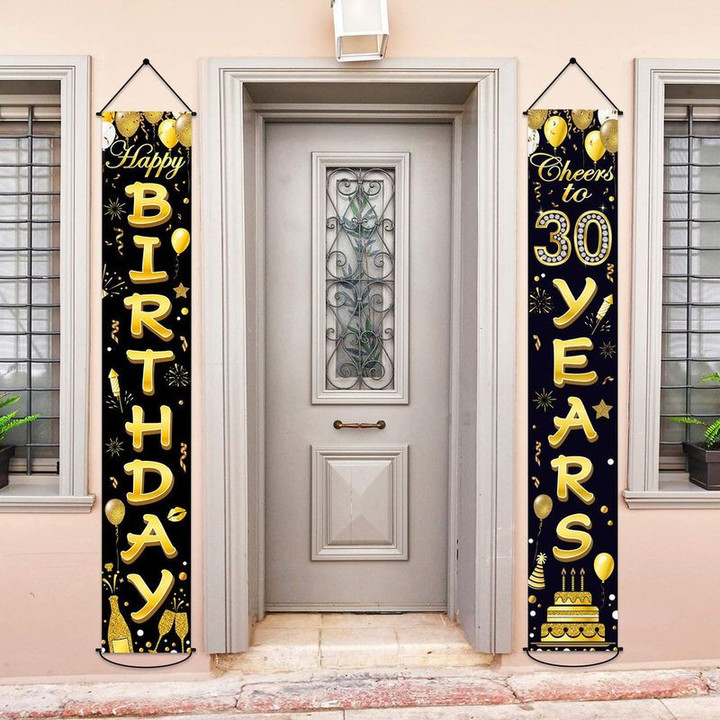 30th Birthday Party Banner Decorations For Women Men 30 Year Old Dad Gift Door Banner