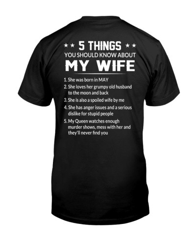 Wife t-shirt 5things collect5 daua htteh