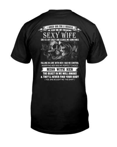 Wife t-shirt sexy wife mess dbua tbth