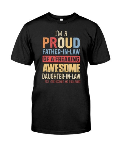 Daughter In Law t-shirt father inlaw proud daughter daub ngvt