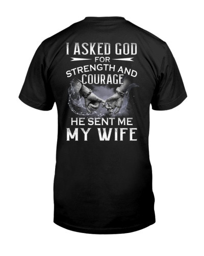 Wife t-shirt strength courage wife dhub ngnh