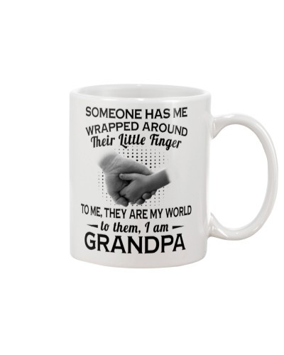 Grandson Mug- wrapped around grandpa htte