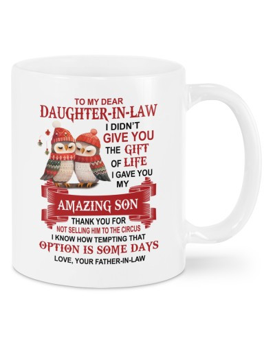 Daughter In Law Mug- mug daughteril penguin fatheril deua htteh