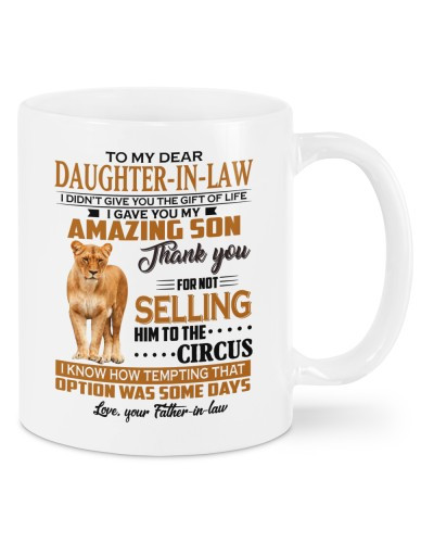 Daughter In Law Mug- mug daughteril selling fatheril deuc htte