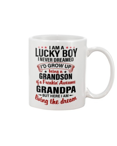 Grandson Mug- lucky boy grandson grandpa dhua ngvtt