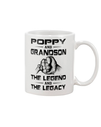 Grandson Mug- poppy grandson the legend htte