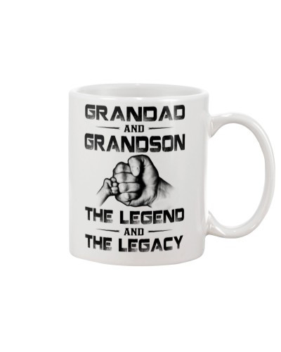 Grandson Mug- grandad grandson the legend htte