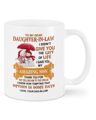 Daughter In Law Mug- mug xmas daughteril gift dadil daub htte