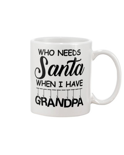 Grandson Mug- who need santa grandpa htte