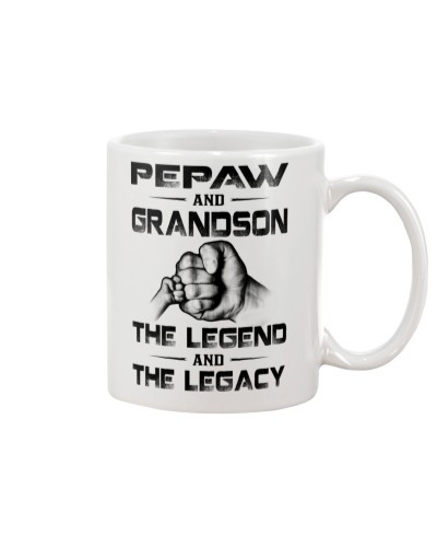 Grandson Mug- pepaw grandson the legend htte