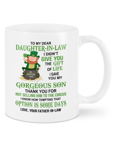 Daughter In Law Mug- mug daughteril how fatheril deuc htte