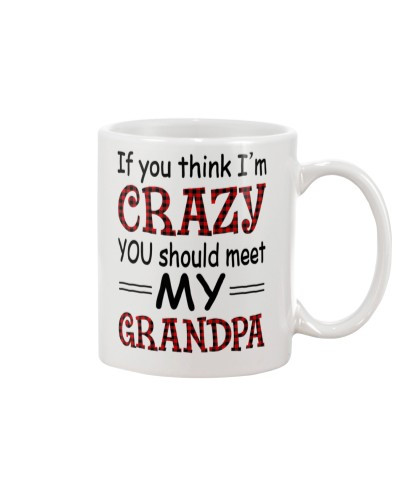 Grandson Mug- crazy meet grandpa diub ngnh
