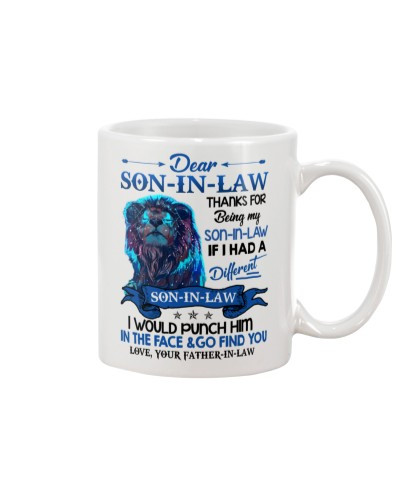 Son In Law Mug- lion son inlaw punch father inlaw htte