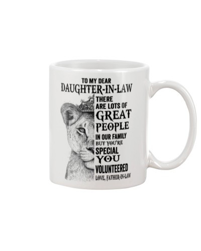 Daughter In Law Mug- dear daughteril people fatheril ddud ntmn