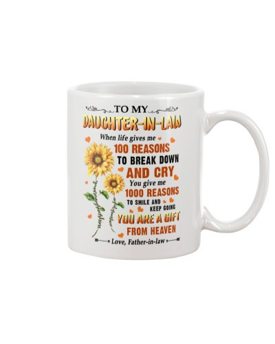 Daughter In Law Mug- daughter inlaw 100 reasons father inlaw ngnh