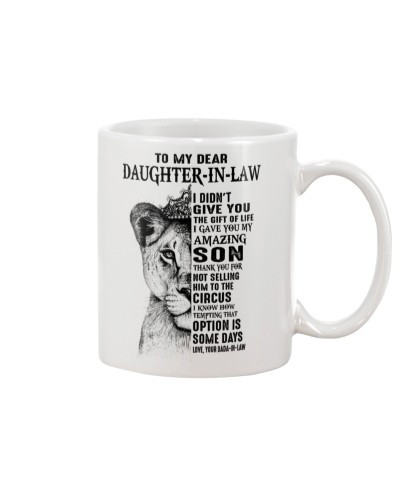 Daughter In Law Mug- daughteril giveyou dadail dauc lnka