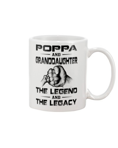 Granddaughter Mug- poppa granddau legend and legacy htte