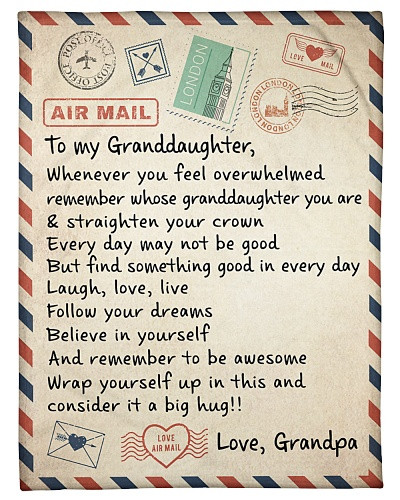 Granddaughter blanket quilt tqh blk granddau live grandpa