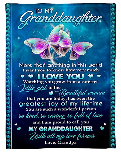 Granddaughter blanket quilt blk granddau carefree grandpa diud ngnh