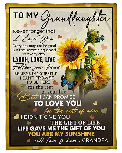 Granddaughter blanket quilt tqh blk granddau life grandpa deud