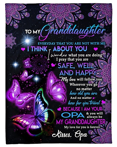 Granddaughter blanket quilt blk butterfly granddau well opa diuc htte