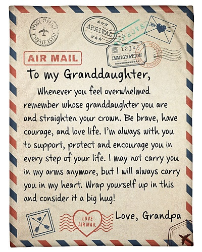 Granddaughter blanket quilt blk granddau lovelife grandpa htte