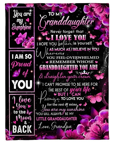 Granddaughter blanket quilt tqh blk granddau whose grandpa diud