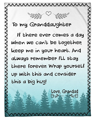 Granddaughter blanket quilt blk granddau aday grandad ntmn