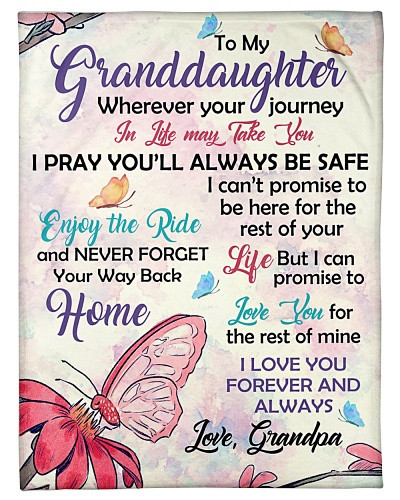 Granddaughter blanket quilt blk granddau enjoy home grandpa ntmn