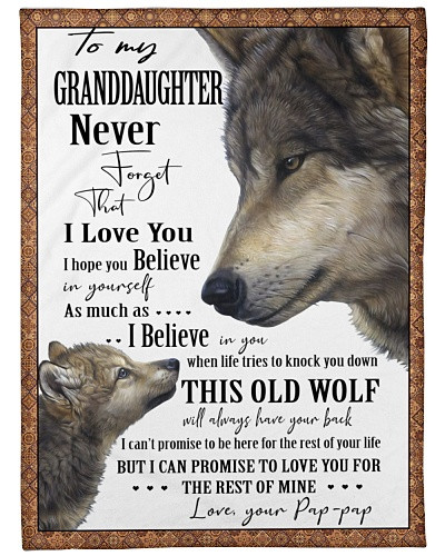 Grandson blanket quilt granddau pappap oldwolf httee