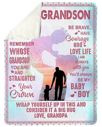Grandson blanket quilt blk grandson lovelife grandpa dkua htteh